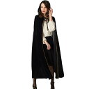 ムーンライトウィッチマント 女性用 レディース Ladies【ハロウィン コスプレ 魔女 魔法使い ウィッチ マント ロング丈 ベロア地 】マジックナイト CS...