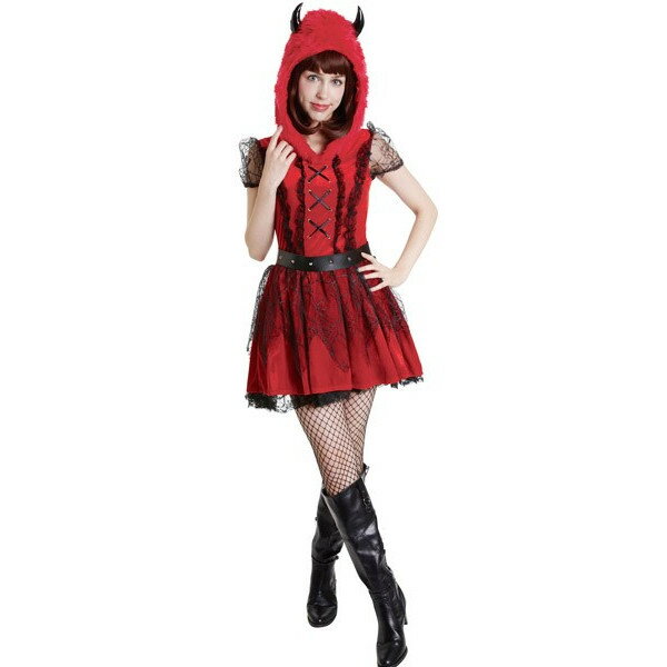 モンスターデビル 奉仕品【ハロウィン 衣装 コスチューム 悪魔 仮装 大人用 赤 レッド 女性用 レディース Ladies】マジックナイト CS847939