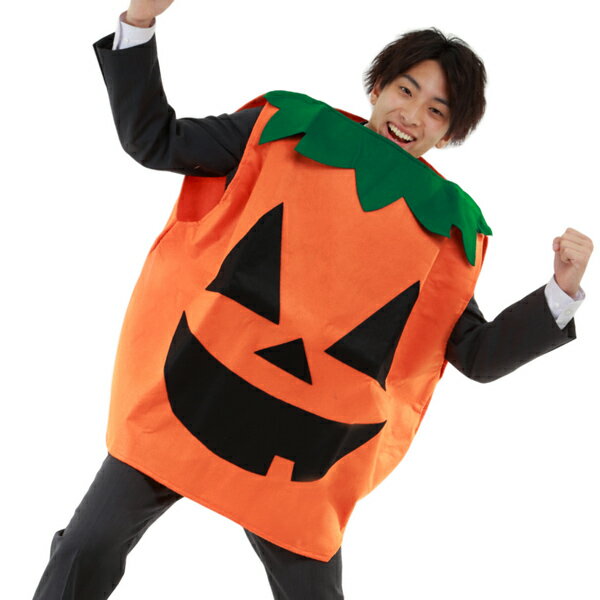 すっぽりパンプキン 大人用【パンプキン カボチャ かぼちゃ コスチューム ハロウィン 仮装 衣装 着ぐるみ】マジックナイト MN101