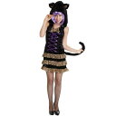 モンスターキャット 女性用 レディース Ladies【ハロウィン 衣装 コスチューム 黒猫 仮装 大人用 ブラック】マジックナイト CS847946