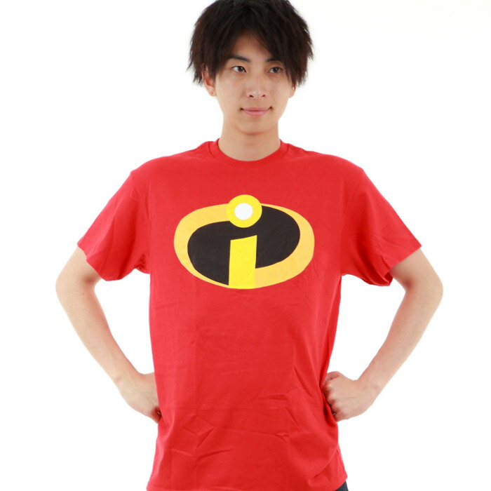 Basic on Mr.Incredible 赤【ディズニー インクレディブル コスチューム Tシャツ コスプレ】S M Lサイズ ネコポス発送 マジックナイト IN002