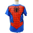 スパイダーマンTシャツ スパイディ コスチューム【ハロウィン コスプレ スパイダーマン Tシャツ グッズ マーベル】XS S Lサイズ ネコポス発送 マジックナイト V4756MS