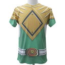 訳ありTシャツ パワーレンジャー グリーンレンジャー【ヒーロー戦隊パワーレンジャー キャラクター Tシャツ 半袖 難あり】S M Lサイズ ネコポス発送 マジックナイト PWR114
