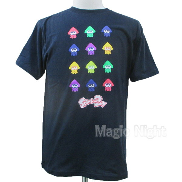 スプラトゥーン2 カラーインクリング デザインTシャツ ダークネイビーS M L LLサイズ ネコポス発送 マジックナイト SP13591DN