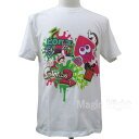 スプラトゥーン2 スプラットインクリング デザインTシャツ ホワイト【SPLATOON2 スプラ プリント Tシャツ 白 公式 インクリング イカ 大人用】S M L LLサイズ ネコポス発送 マジックナイト SP23702WH