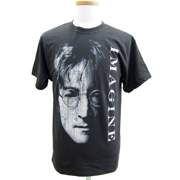 ジョンレノン Imagine【ロックバンド ザ ビートルズ Tシャツ John Lennon imagine】S Mサイズ ネコポス発送 マジックナイト LEB133