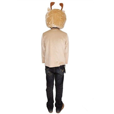 トナカイかぶりものパーカー 大人用【クリスマス となかい 衣装 X'mas 赤鼻 男女兼用】マジックナイト CS855149