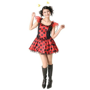 テントキュートガール 女性用【てんとう虫 コスプレ 衣装 ハロウィン 仮装 コスチューム ワンピース テントウムシ レディース Ladies】マジックナイト CS826859