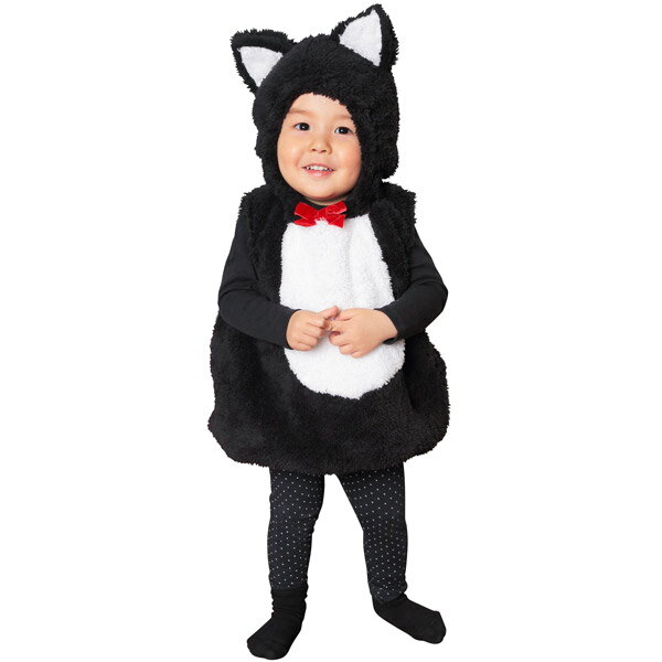 マシュマロブラックキャット ベビー【着ぐるみ きぐるみ ハロウィン 仮装 コスプレ 衣装 黒猫 猫 ねこ ..