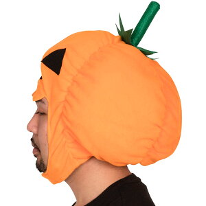 パンプキンヘッド【ハロウィン かぼちゃあたま 帽子 被り物 仮装 グッズ パンプキン コスプレ キャップ 橙色 オレンジ】マジックナイト CS827016