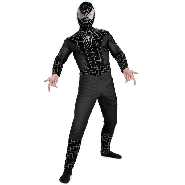 ブラックスパイダーマン コスチューム 大人用 【スパイダーマン3 輸入版 ハロウィン コスプレ スパイダーマン 衣装 仮装 グッズ マーベル 男性用】マジックナイト DG6586