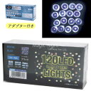 LEDライト 120球 黒コード ブルー 専用ACアダプター付き【電飾 電球 クリスマスライト LED 屋外照明 デコレーション 省電力 コンセント式 連結可能 屋外 屋内 野外 室内 ホームパーティー ハロウィン クリスマス 飾り付け ライト】マジックナイト FS196048SET