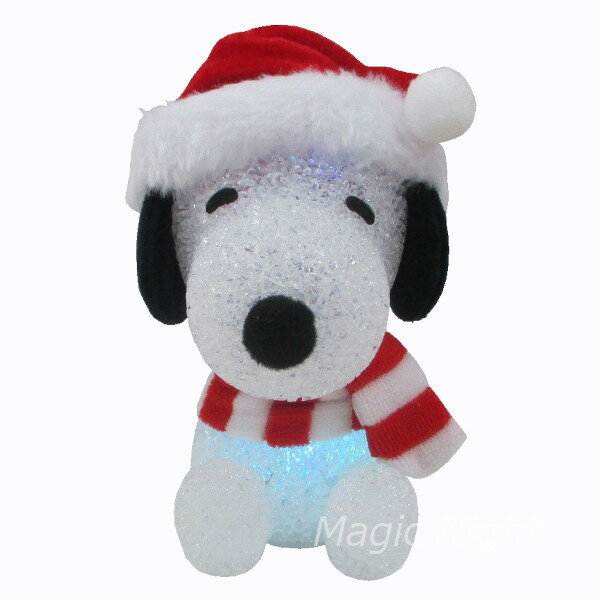 スヌーピー EVAライト S ストライプ【ピーナッツ PEANUTS SNOOPY クリスマス モチーフライト ランタン 飾り デコレーション 高さ13cm 置き物 小物】定形外発送可 1p 350円 2p 510円 マジックナイト FS22654