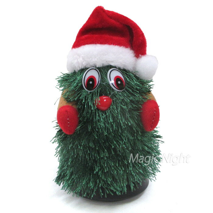ダンシングTOY ツリー【クリスマス かわいい おもちゃ 踊る クリスマスツリー クリスマストイ ムービングトイ 16cm】マジックナイト