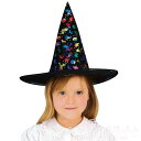 チャイルド レインボー ウィッチハット【魔女帽子 ハロウィン 子供用 ハロウィーン コスプレ キッズ 魔法使い 仮装 小物 グッズ】定形外発送可1p450円 マジックナイト RJ802692