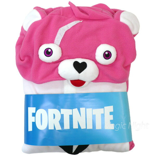 ピンクのくまちゃん 着ぐるみ 大人用【フォートナイト Fortnite レジェンド クマ パジャマ 部屋着 ルームウェア コスチューム きぐるみ フリース】マジックナイト SZC218