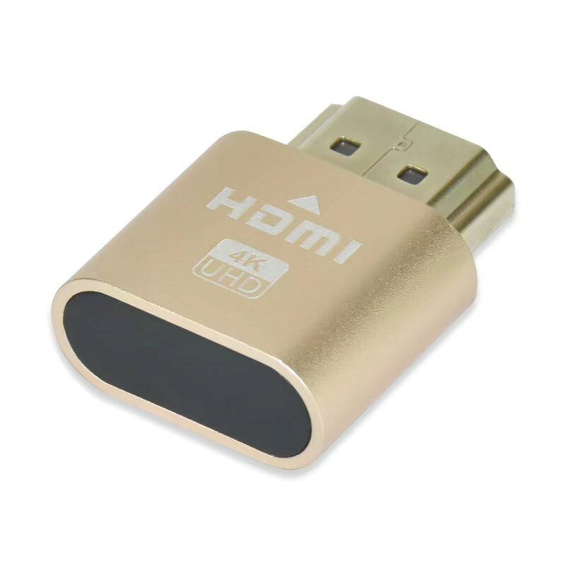 コネクターはHDMI（オス）のみのシンプルなアダプターで、最大解像度は4096 x 2160ドット、リフレッシュレート60Hzに対応。 OSはWindows/Mac OS/Linuxなどに対応 モニタを接続をエミュレートし、グラフィックスカード、特にな最高の製品を持つグラフィックカードと互換性シンプルなダミープラグです。 PC , Mac mini , Intel NUC、HDMI出力を持つ他のデバイスとの使用に最適です。 ディスプレイエミュレータ,リモートデスクトップアクセスとして利用可能可能です。 TeamViewerや遠隔ソフトにも利用可能です