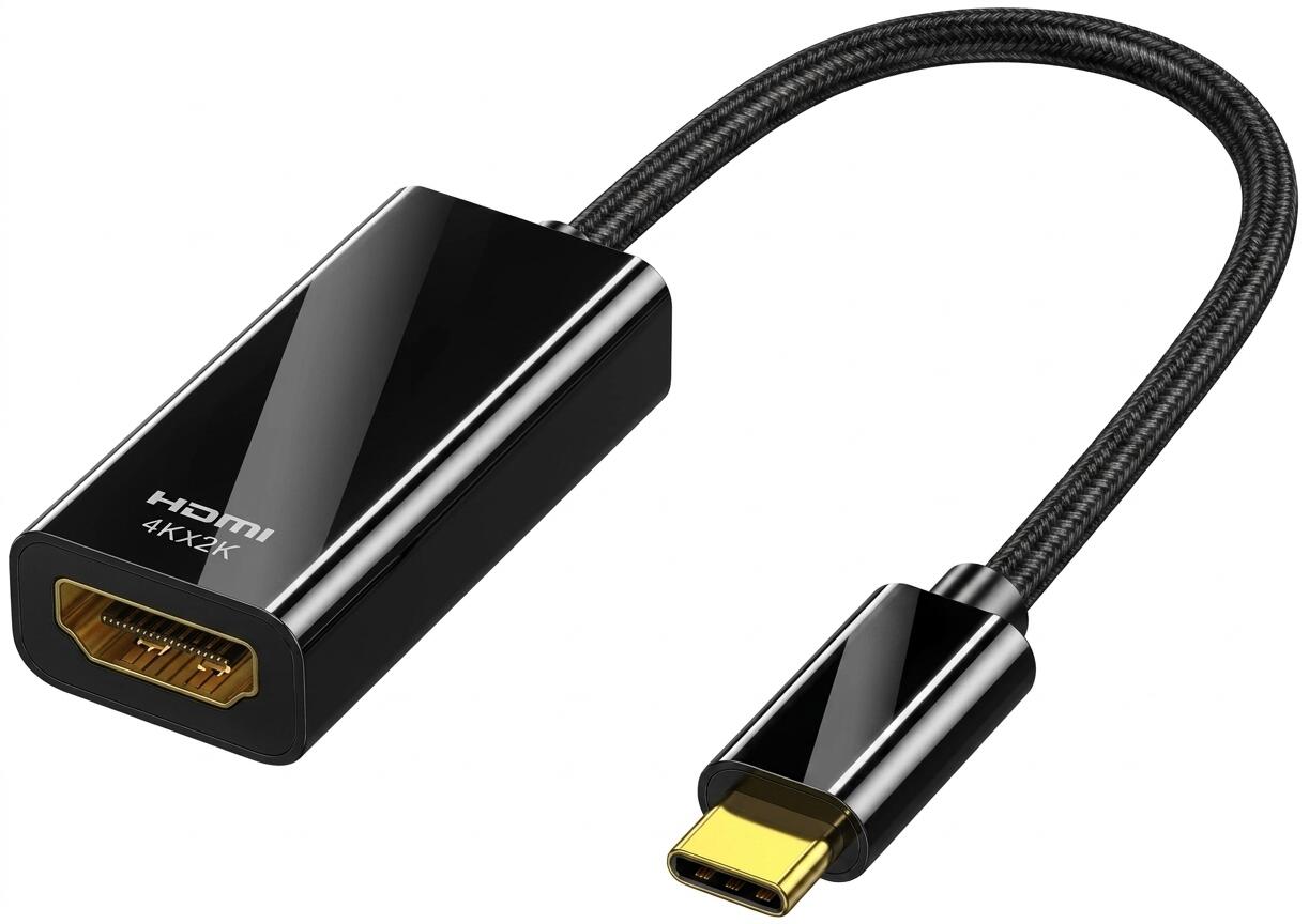 変換アダプタTYPE-C（タイプC→HDMI）ノートパソコン MacBook iPhone スイッチ 高性能スマホに対応(1個)