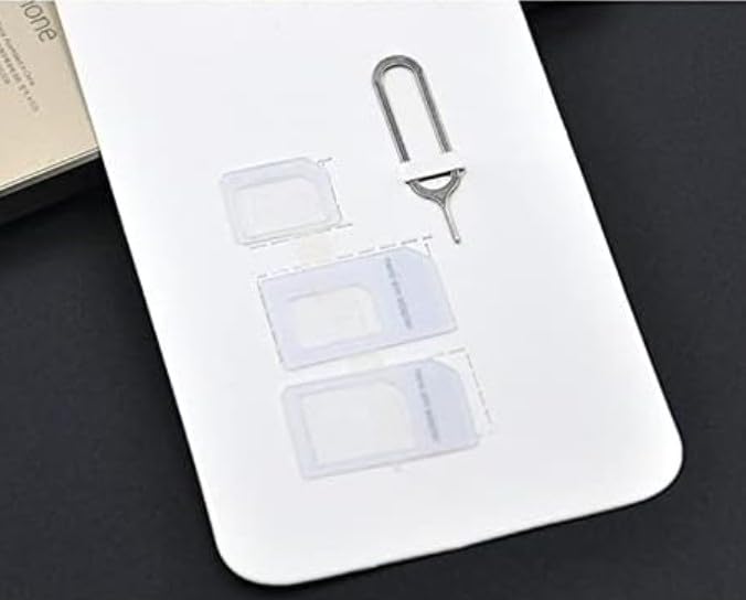 Magi ECショップのSIM変換アダプタ SIMピン付き nano ナノ micro マイクロ standard 標準 (ホワイト,2個)｜アングル2