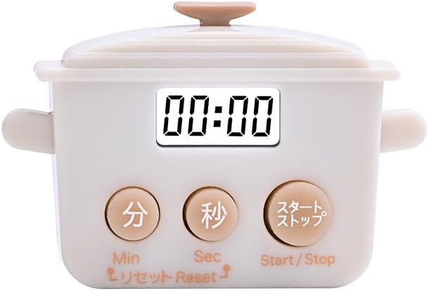 【インテリアに馴染む、可愛いポット型デザイン】キッチンにそのまま置いておきたくなるような、ミニチュアのお鍋をモチーフにした北欧風デザイン。カラーはレッド・ホワイト・ネイビーの3色展開で、お部屋のインテリアや好みに合わせてお選びいただけます。使わないときでも机の上や棚を彩る、おしゃれで可愛いアイテムです。 【くっきり見やすい高解像度液晶】シャープなフォントと高解像度のデジタル表示を採用し、どの角度からでも文字が鮮明に読み取りやすくなっています。タイマー操作時のストレスを軽減し、快適な時間管理をサポートします。 【マグネット内蔵でピタッと固定】背面に強力なマグネットを内蔵しており、冷蔵庫やホワイトボード、レンジフードなどの金属面にしっかりと貼り付けられます。 【多彩なシーンで大活躍】料理やキッチンの調理時間管理はもちろん、お子様の学習・勉強用、オフィスでの仕事効率化、ヨガやストレッチのタイムキーピングなど、日々のさまざまなシーンで大活躍します。【インテリアに馴染む、可愛いポット型デザイン】キッチンにそのまま置いておきたくなるような、ミニチュアのお鍋をモチーフにした北欧風デザイン。カラーはレッド・ホワイト・ネイビーの3色展開で、お部屋のインテリアや好みに合わせてお選びいただけます。使わないときでも机の上や棚を彩る、おしゃれで可愛いアイテムです。 【くっきり見やすい高解像度液晶】シャープなフォントと高解像度のデジタル表示を採用し、どの角度からでも文字が鮮明に読み取りやすくなっています。タイマー操作時のストレスを軽減し、快適な時間管理をサポートします。 【マグネット内蔵でピタッと固定】背面に強力なマグネットを内蔵しており、冷蔵庫やホワイトボード、レンジフードなどの金属面にしっかりと貼り付けられます。 【多彩なシーンで大活躍】料理やキッチンの調理時間管理はもちろん、お子様の学習・勉強用、オフィスでの仕事効率化、ヨガやストレッチのタイムキーピングなど、日々のさまざまなシーンで大活躍します。