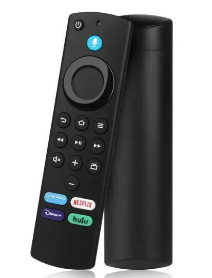 Rakuten - 音声認識機能付きリモコン プリセットAPPボタン搭載 スマートTV対応 テレビコントロール 日本語説明書付き (プリセットボタンあり)