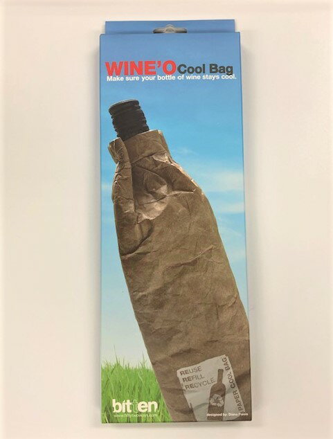 WINE O COOL BAG ウィノクールバッグ ワインも1本まるまる入る保冷バッグ 紙袋風 