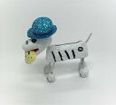 【メキシコ雑貨】カラベラ（骸骨）アニマル　A青い帽子の犬