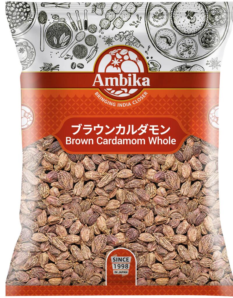 業務用【スパイス】ブラウンカルダモン (ホール) 500g Brown Cardamom Whole 【ポスト投函】アンビカ