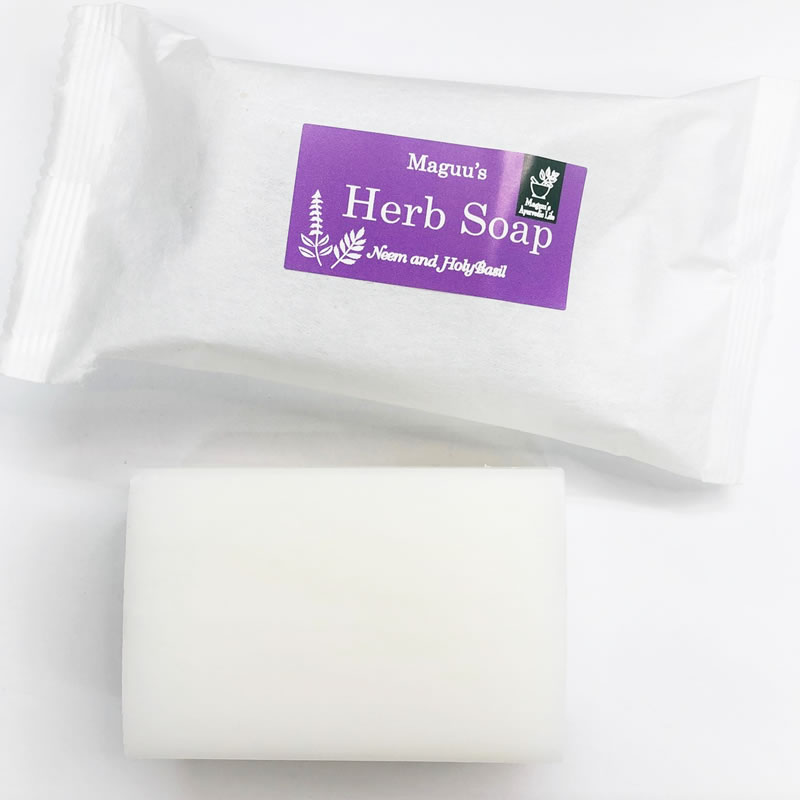 MAGI ニーム＆ホーリーバジル 石けん マグーズハーブソープ 110g 【ポスト投函便】石鹸