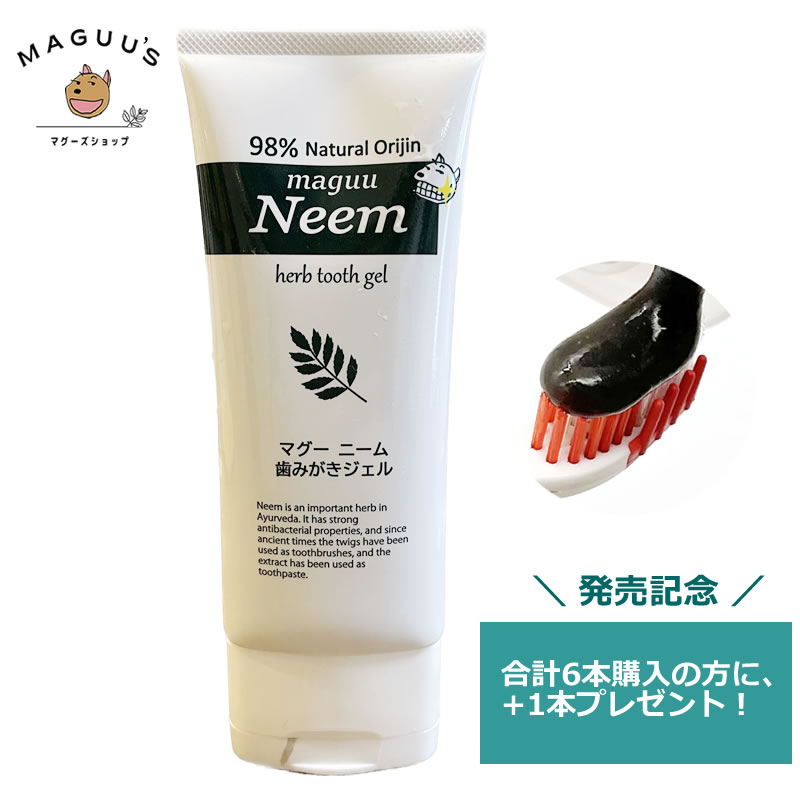 マグーニーム 歯みがきジェル 100g 炭入り・ホーリーバジルの香り マギー 【ポスト投函便】ニーム 歯磨き粉のサムネイル