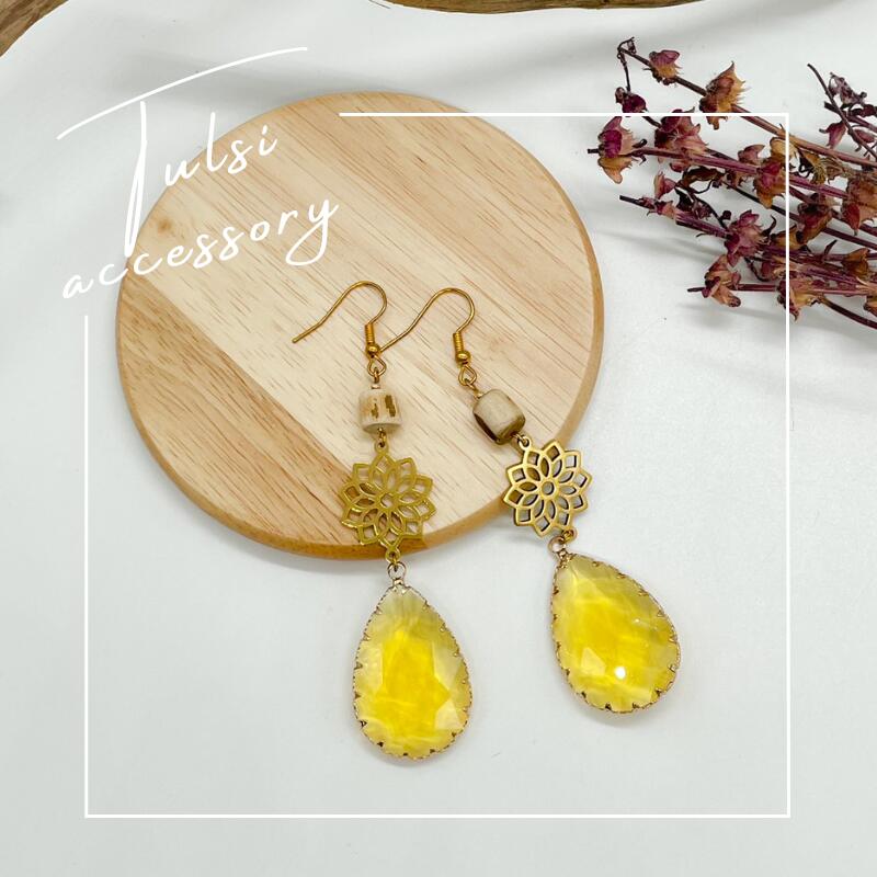 ホーリーバジル ピアス トゥルシービーズ誕生日 プレゼント TULSI トゥルシー【Maguu's farm】