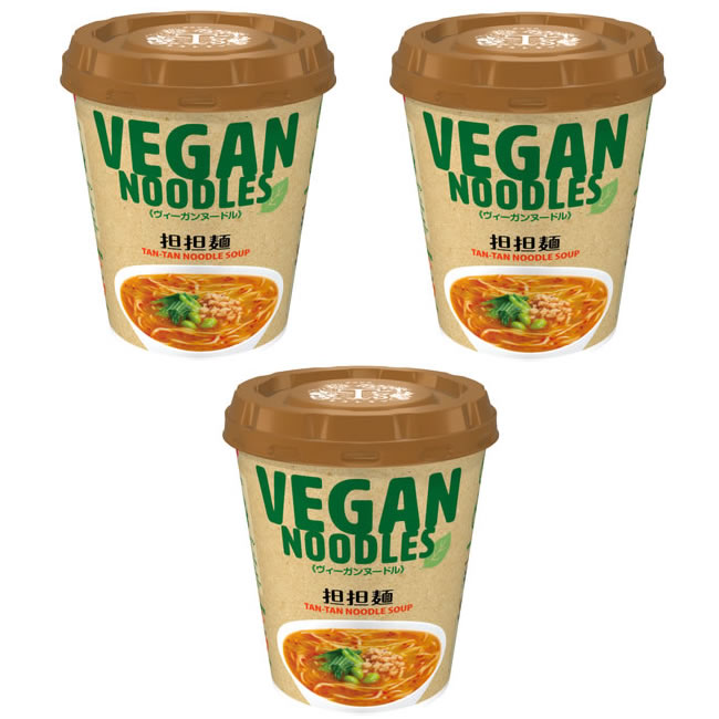 【3個セット】VEGE(ベジ) 担担麺(タンタン麺) ヴィーガンヌードル T'sレストラン 《67g×3個セット》