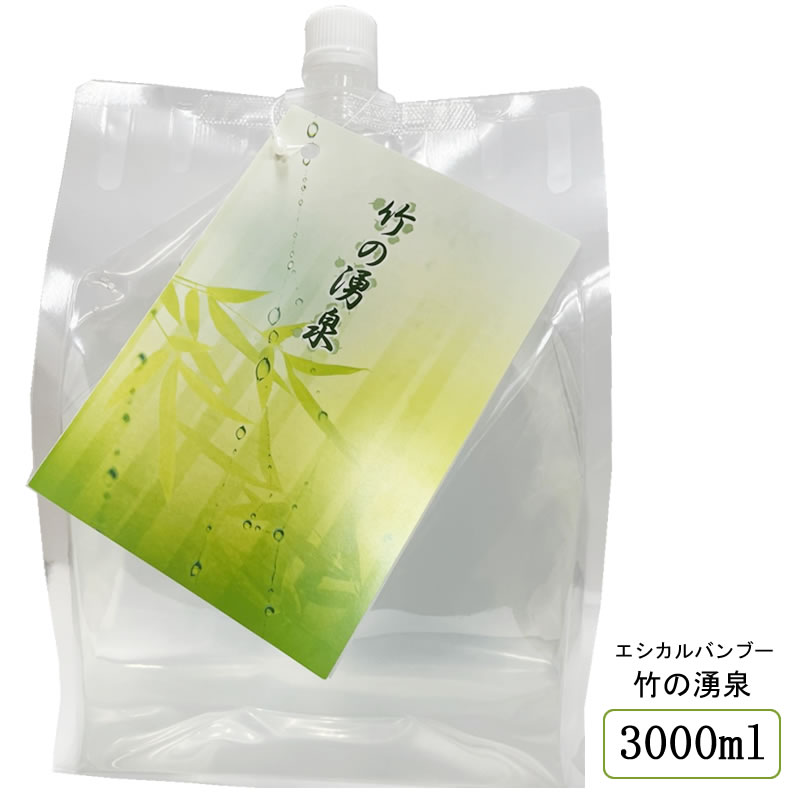 竹の湧泉 洗濯用 3000ml(詰替用)洗濯洗剤 環境洗剤(エコ洗剤) 竹の洗剤 エシカルバンブー