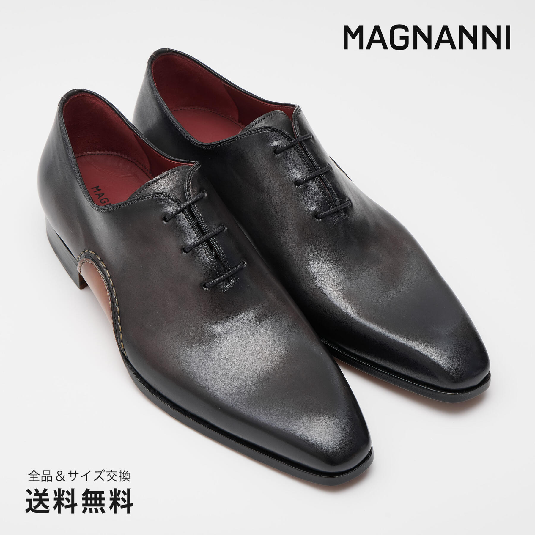 【公式】MAGNANNI マグナーニ オパンカ ミュージカルノート ホールカット カーフ レザーソール ダークグレー DARK GRAY 33166 DGY スペイン 靴 メンズ靴 ビジネスシューズ サイズ 38- 44 24.0 - 27.0cm 2024【あす楽】