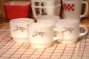 Fire King マグカップ Fireking　ファイヤーキング　海外直輸入品USED品　ヴィンテージマグカップ　mug　シルバーウィート　ショートマグ　（1カップ）