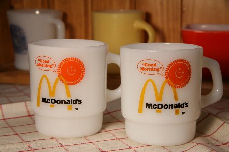 Fireking　ファイヤーキング　海外直輸入品USED品　ヴィンテージマグカップ　mug　マクドナルドマグ　McDonald’s