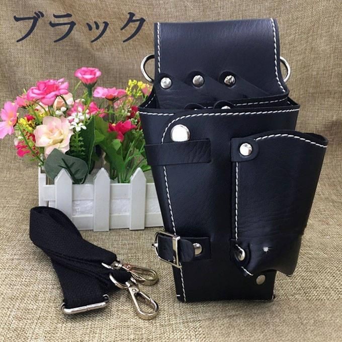 シザーケース 美容師 5丁入 レギュラータイプ PUレザー ハサミ シザー収納 トリマー フローリスト 散髪はさみ magnet-p01-10037222 マグネットショッピングスプリー サンプル画像2