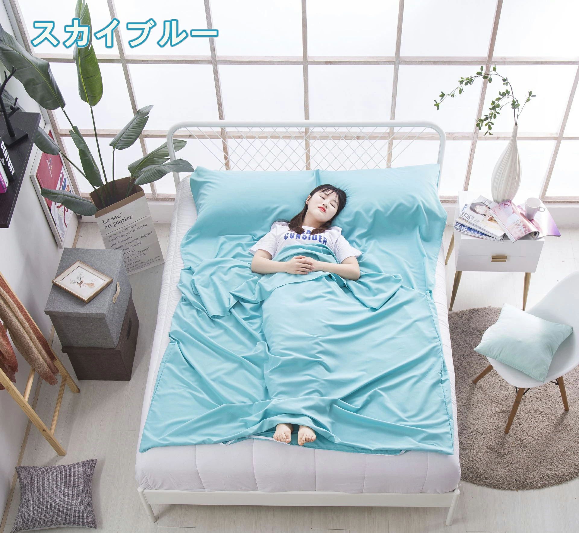 アウトドア 掛け布団シングル 防災用品 旅行 列車 ホテル用 車中泊 キャンプ 掛布団 コンパ 肌触り良い 地震対策災害 magnet-p01-10046998 マグネットショッピングスプリー サンプル画像2