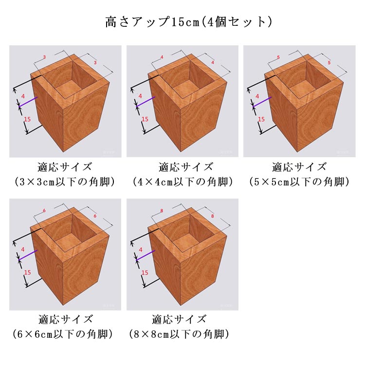 継足 継足し 底上げ 高さ調整 継脚 つぎあし ベッド テーブル 延長 つぎ足 こたつ...