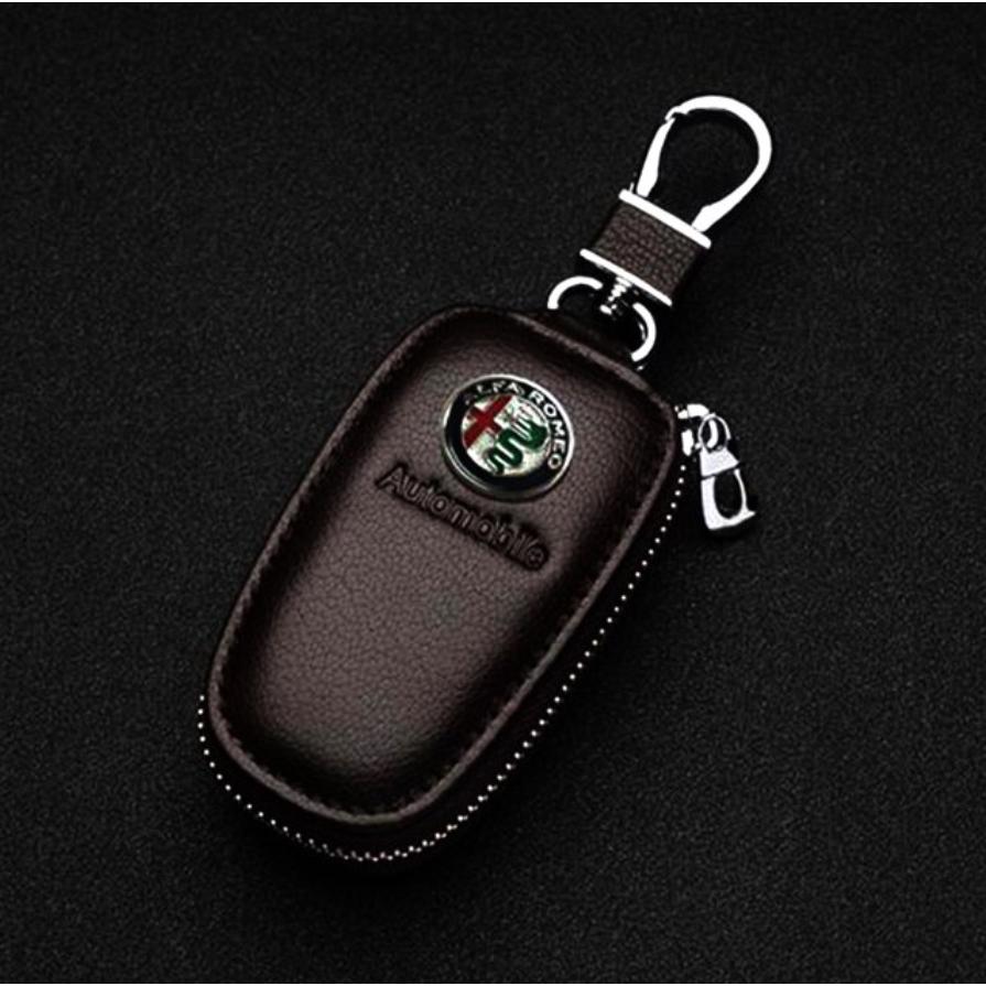 キーカバー レザー アルファロメオ Alfa Romeo 5色より選択 ブラック レッド ブラウン ブルー