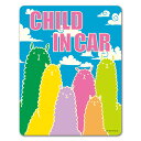 【車ステッカー】アルパカ 動物【CHILD IN CAR】チャイルドインカー 車マグネットステッカー ゆうパケット対応210円〜