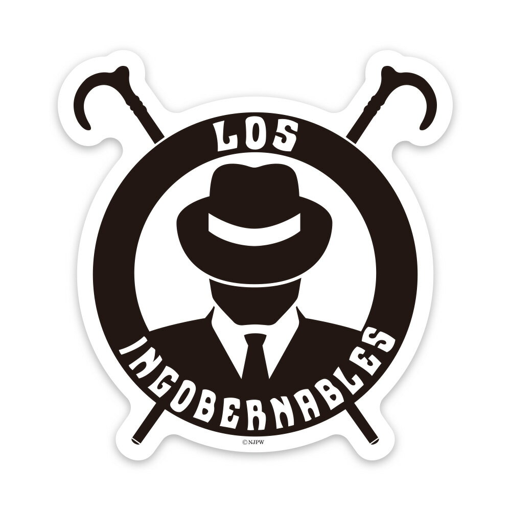 【車ステッカー】新日本プロレス ユニットロゴ【L・I・J】ダイカット 車マグネットステッカー ゆうパケット対応210円～のサムネイル