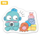 薄型ダイカットマグネットステッカー【ハンギョドン ハンギョドン&さゆり おにぎり】室内用 ゆうパケット対応210円~