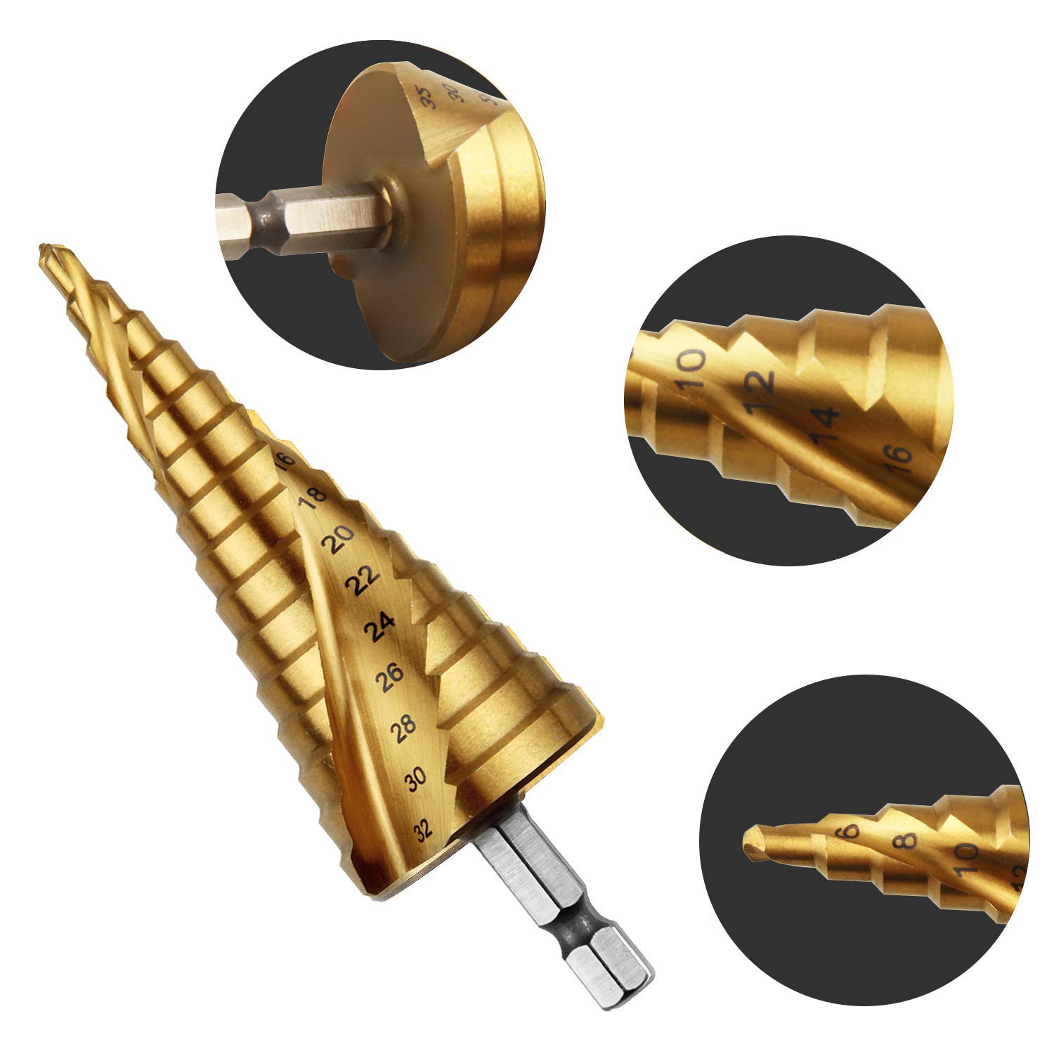 ���ƥåץɥ�� 4-32mm 15�� �����Τ��ɥ�� �����󥳡��ƥ��� ��®�ٹ��� 6.35mmϻ�Ѽ� ���ѥ����� ���դ��ɥ��