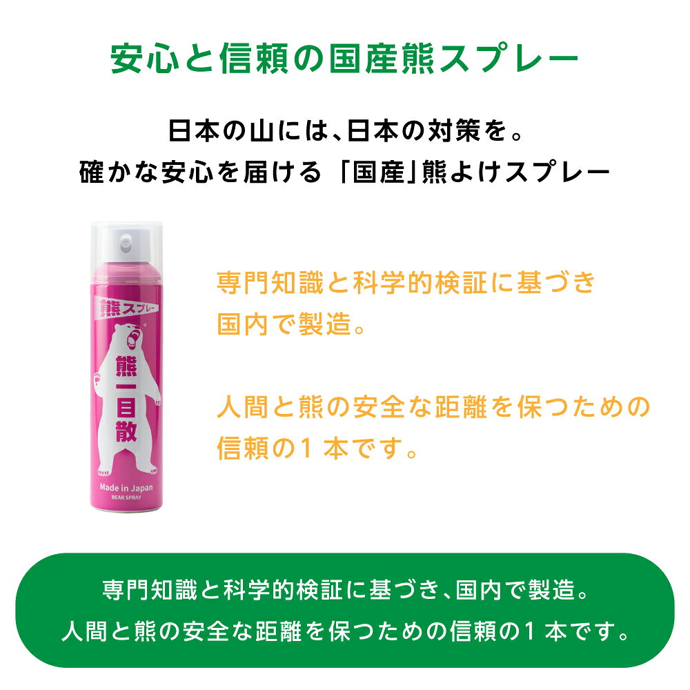 【クーポン利用で8,900円! 8/31 9:59まで】熊スプレー 熊一目散 熊撃退スプレー 28...