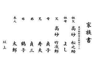 家族書+親族書(9人以上)の紹介画像2