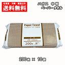 バガス ペーパータオル 中判 200枚×10パック 送料無料 レギュラーサイズ 10袋