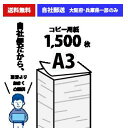 【自社便】法人様・個人事業主限定 コピー用紙 A3 1500枚 (500枚×3冊) APPJ 高白色 印刷 用紙 送料無料 a3 1ケース