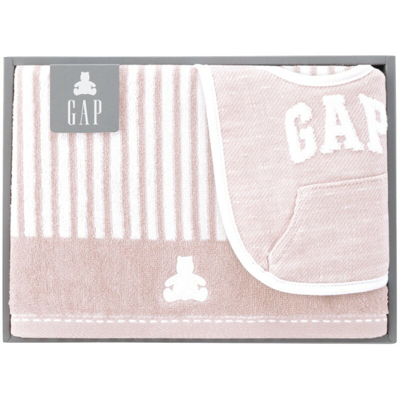 baby GAP ミニバスタオル＆スタイ ピンク 54-5019250P (-C6052-558-) | 内祝い ギフト 出産内祝い 引き出物 結婚内祝い 快気祝い お返し 志