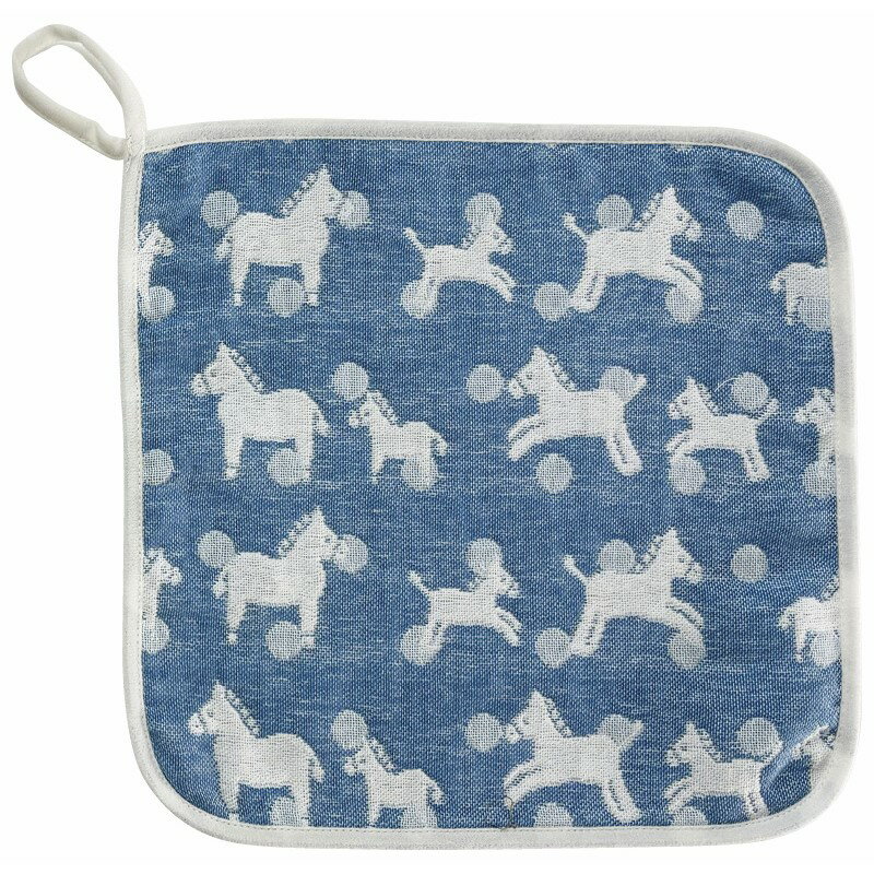 エレファントインファント フラッフィーガーゼ ループ付きハンカチ ブルー ELFN-070BL (個別送料込み価..